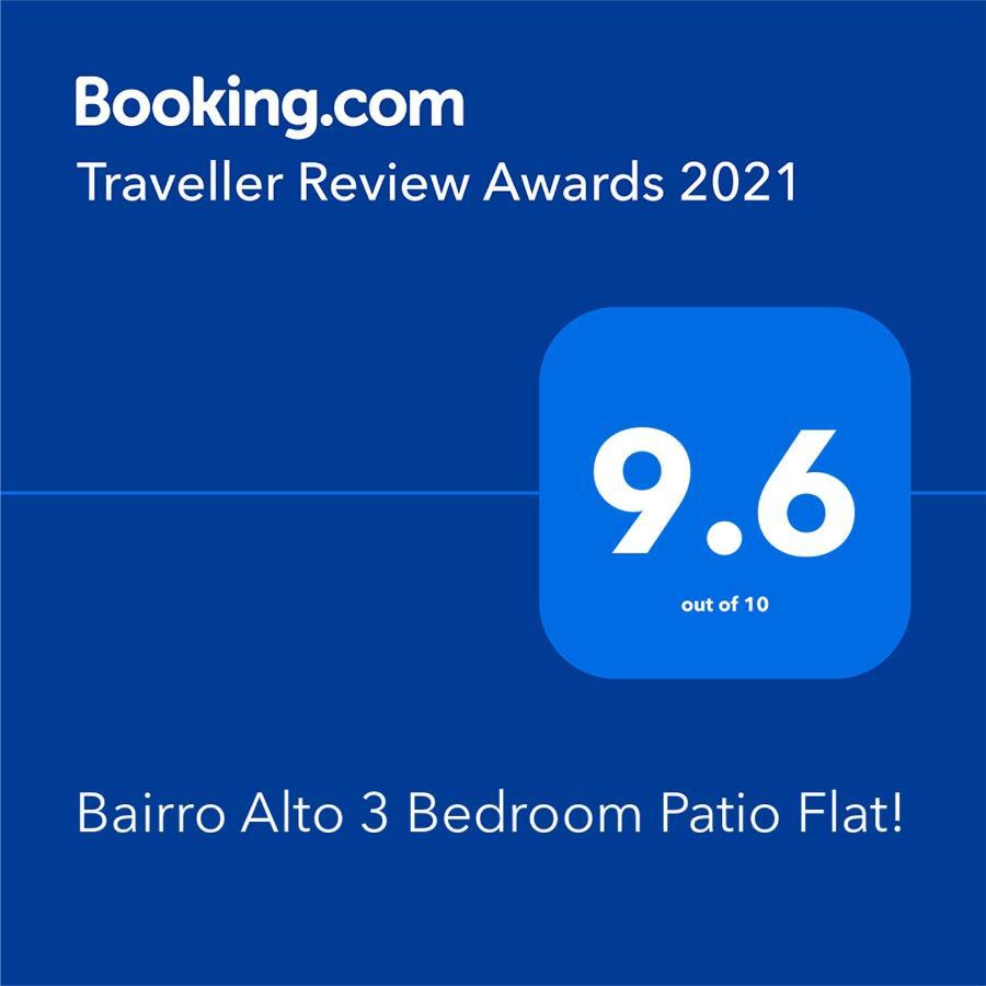 Bairro Alto 3 Bedroom Patio Flat! Lisbon Exterior photo